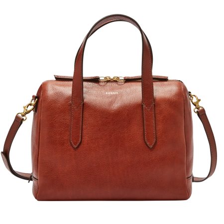 Fossil Sydney Satchel Medium Brown