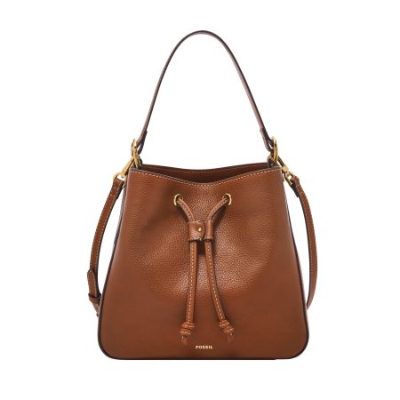 Fossil Tessa Bucket Crossbody Medium Brown - Preorder