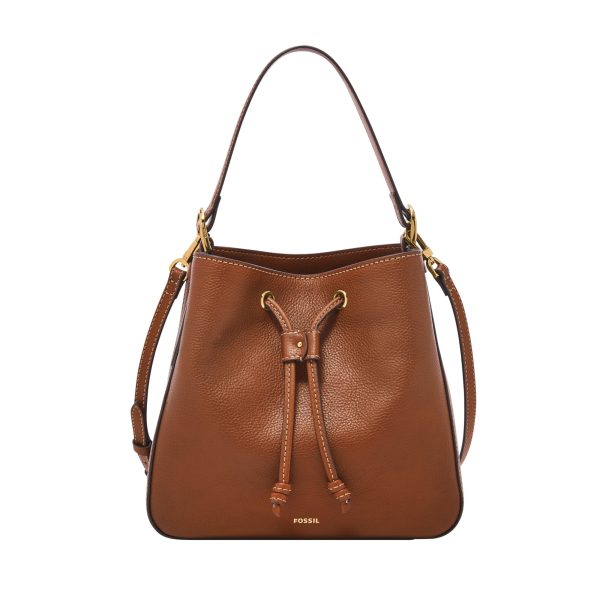 Fossil Tessa Bucket Crossbody Medium Brown