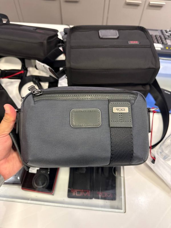 TUMI Area Crossbody Seal Grey - Preorder