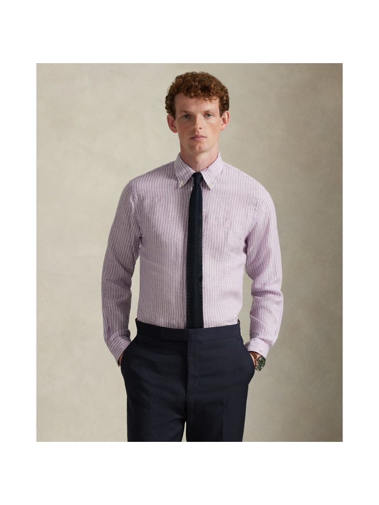 Polo Ralph Lauren Classic Fit Striped Linen Shirt - Preorder