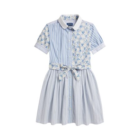 Polo Ralph Lauren Cotton Poplin Fun Shirtdress in Multi