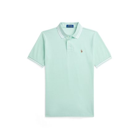 Polo Ralph Lauren Oxford Mesh Polo Shirt in Celadon
