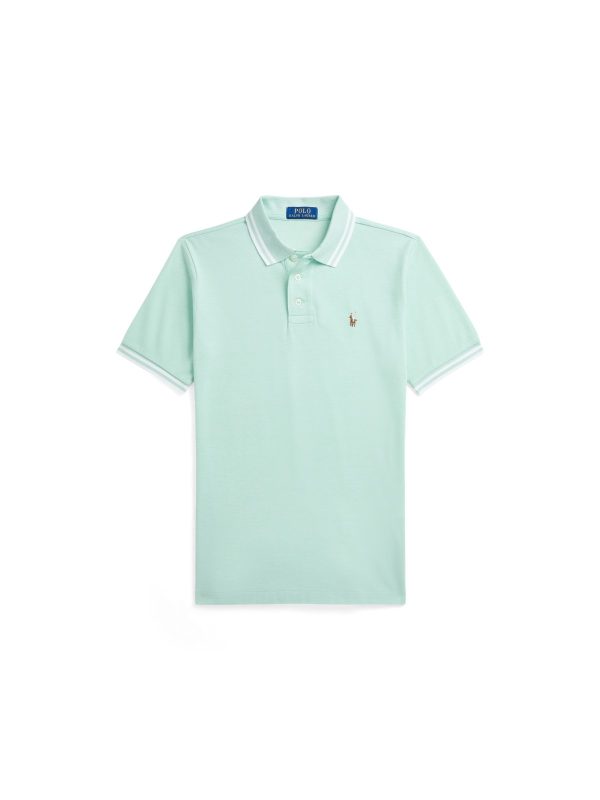 Polo Ralph Lauren Oxford Mesh Polo Shirt in Celadon
