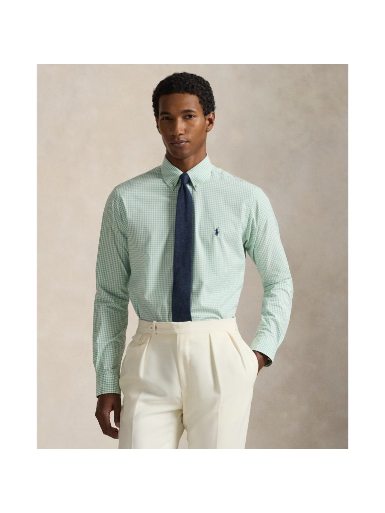 Polo Ralph Lauren Slim Fit Gingham Stretch Poplin Shirt - Preorder