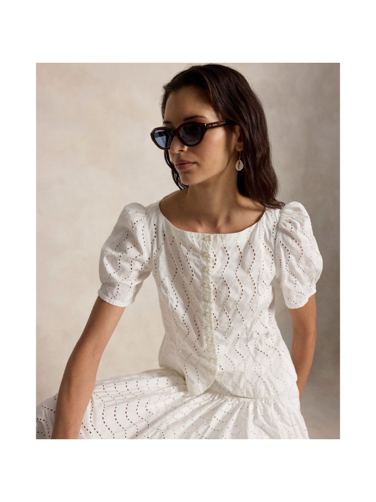 Polo Ralph Lauren Cotton Eyelet Shirt - Preorder