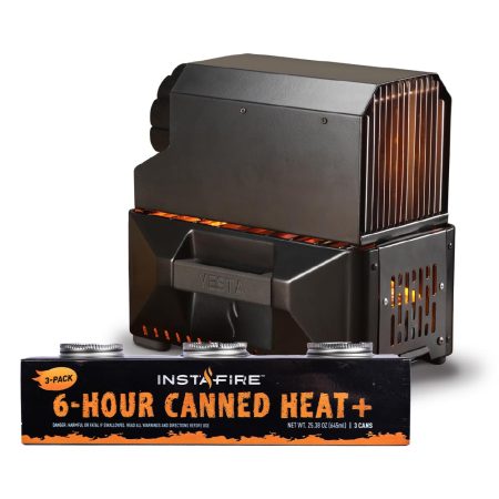 InstaFire VESTA Self-Powered Indoor Space Heater and Stove with canned heat