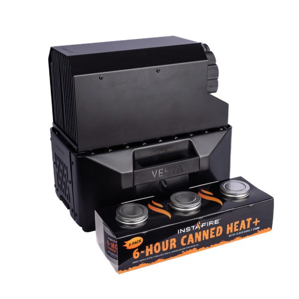 InstaFire VESTA included canned heat 3-pack