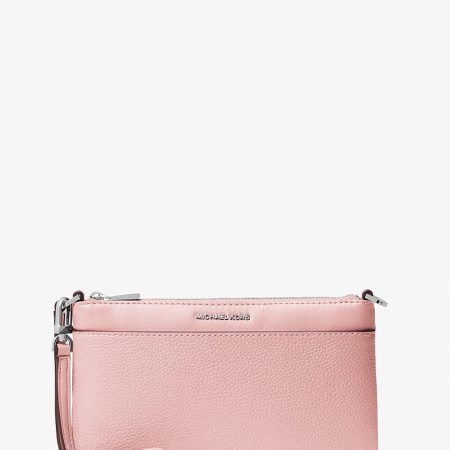 Michael Kors Jet Set Medium Pebbled Leather Convertible Wristlet - Preorder