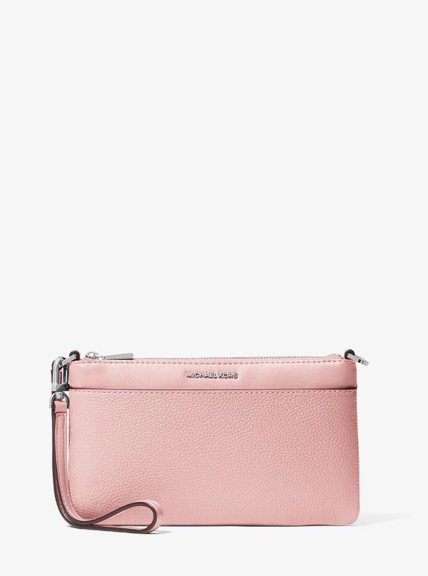Michael Kors Jet Set Medium Pebbled Leather Convertible Wristlet - Preorder
