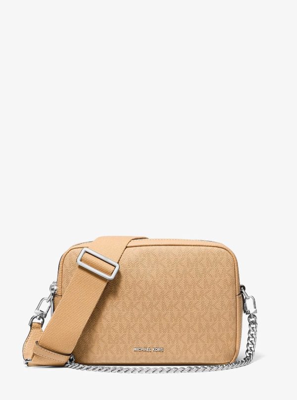 Michael Kors Bryant Medium Signature Logo Camera Crossbody Bag Peanut - Preorder