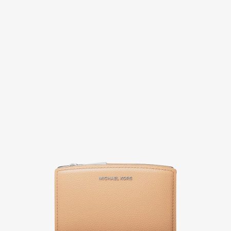 Michael Kors Bryant Medium Pebbled Leather Wallet Peanut - Preorder