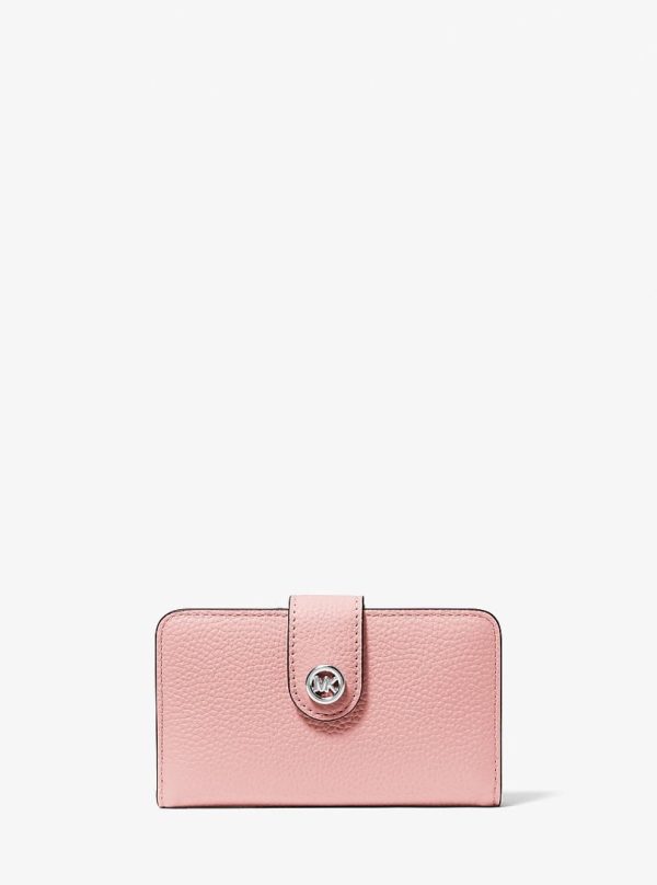 Michael Kors MK Pop Charm Medium Pebbled Leather Wallet - Preorder