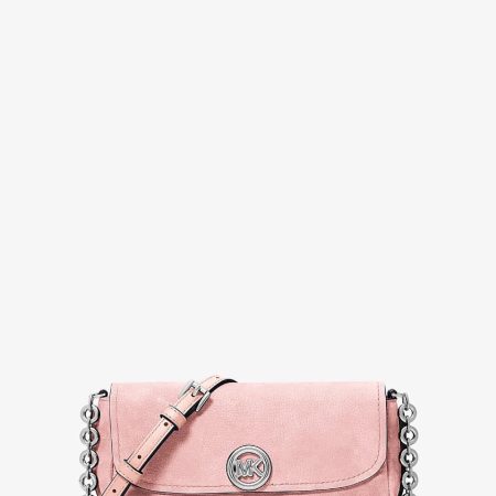 Michael Kors Nolita Small Nubuck Crossbody Bag Smokey Rose - Preorder
