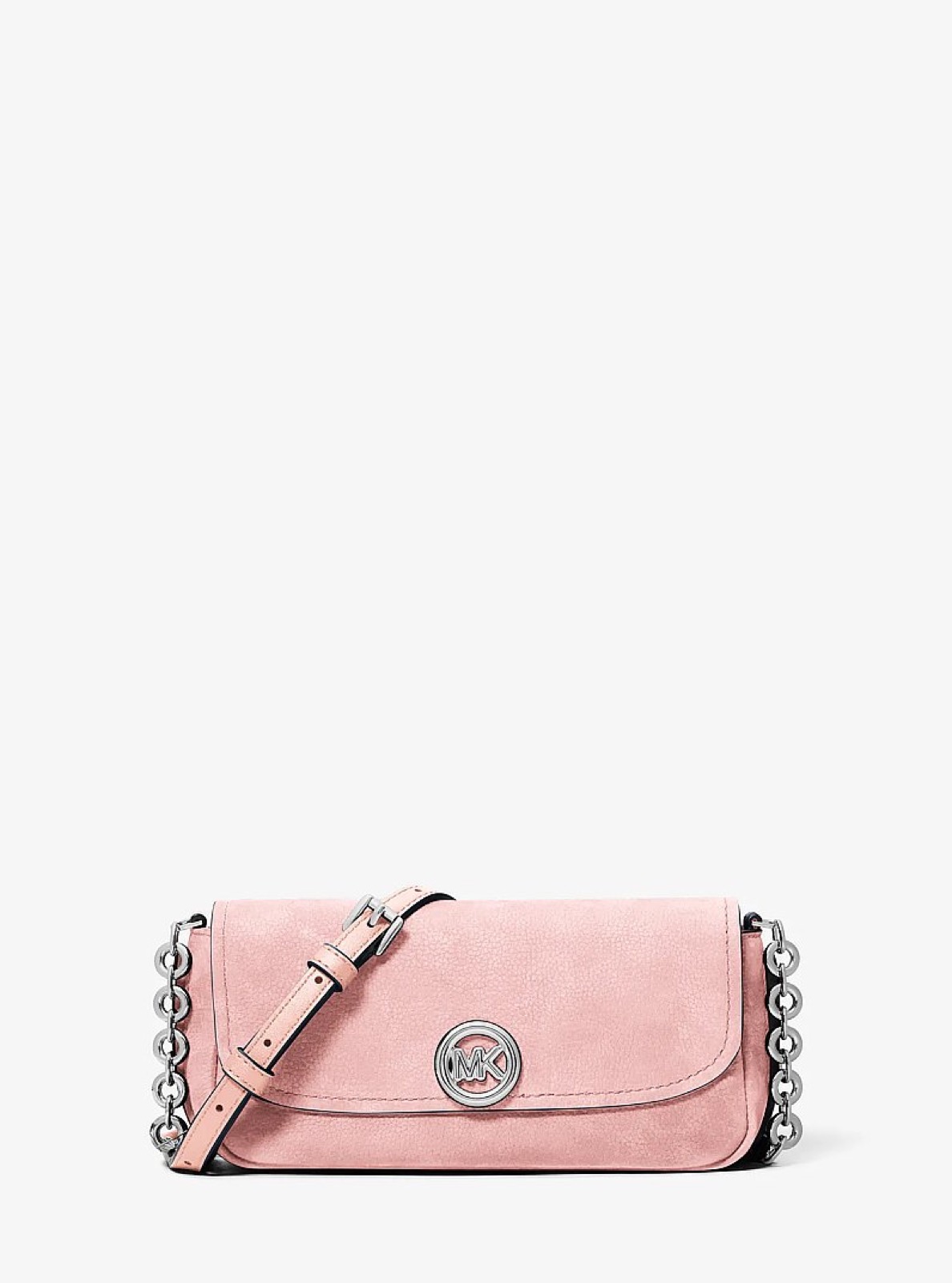 Michael Kors Nolita Small Nubuck Crossbody Bag Smokey Rose - Preorder