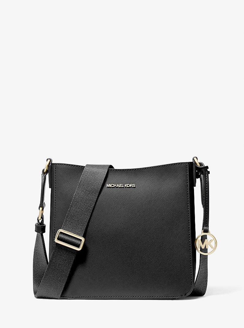 Michael Kors Jet Set Travel Small Messenger Bag in Black Black