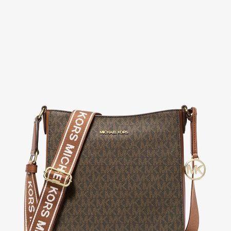 Michael Kors Jet Set Small Messenger Crossbody Bag in Brown