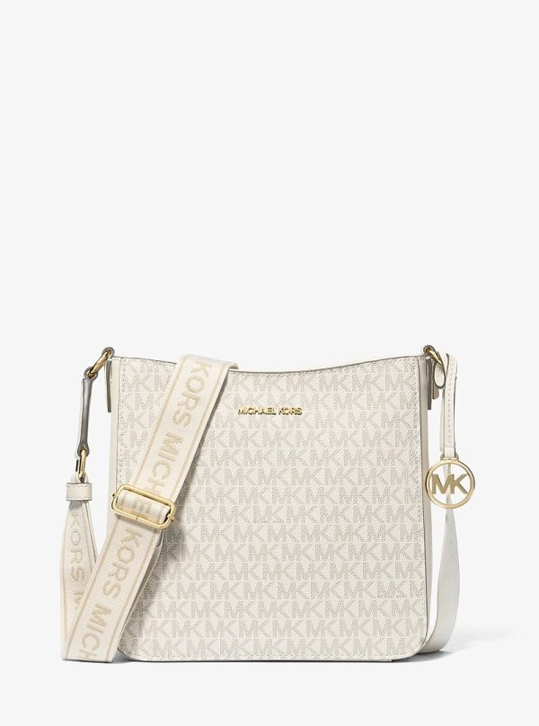 Michael Kors Jet Set Small Messenger Crossbody Bag in LT Cream Multi