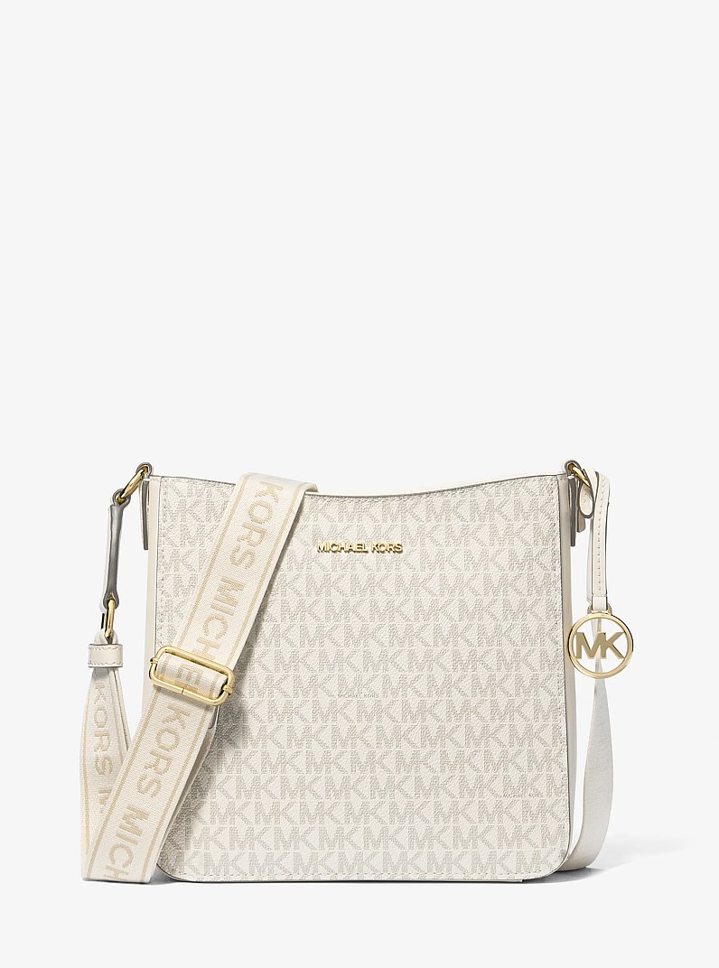 Michael Kors Jet Set Small Messenger Crossbody Bag in LT Cream Multi