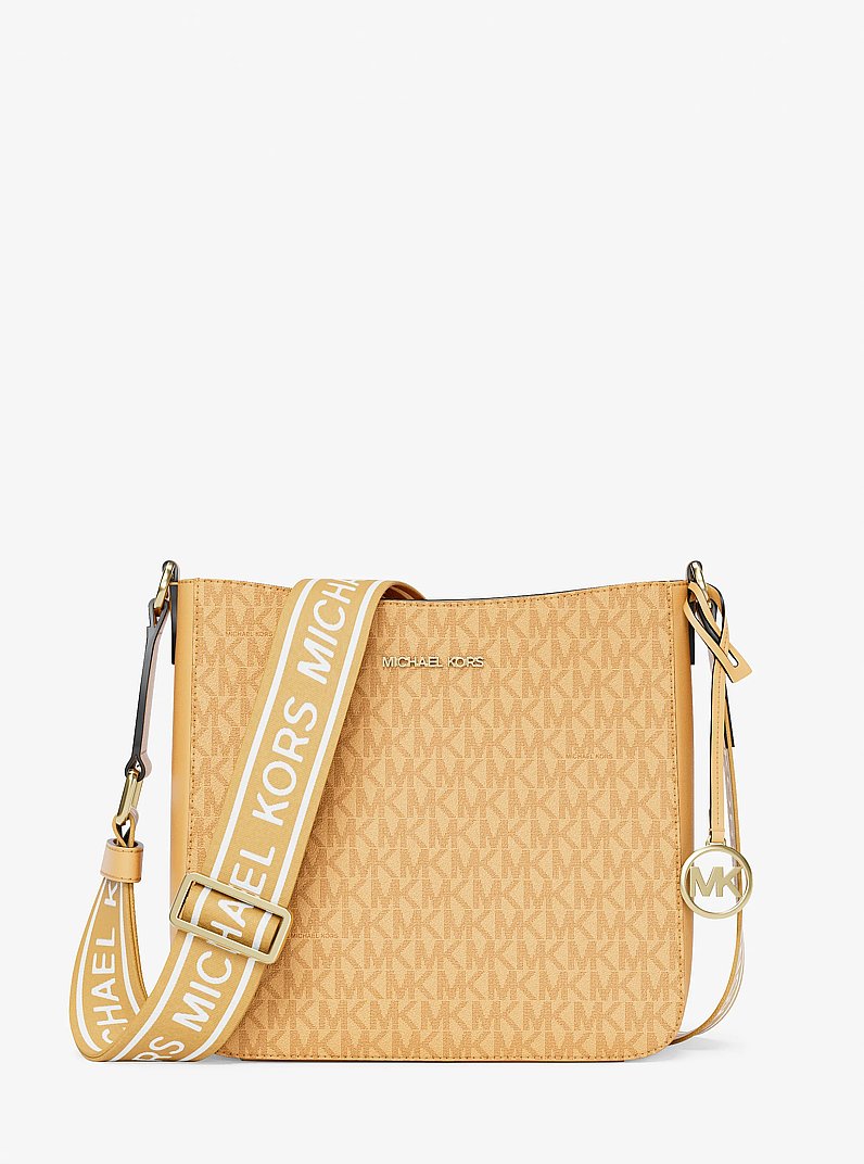 Michael Kors Jet Set Small Messenger Crossbody Bag in Honeywheat
