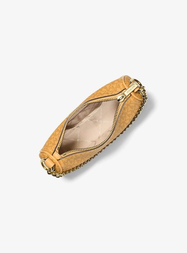 Michael Kors Carmela Small Signature Logo Convertible Crossbody Bag Honeywheat - Preorder