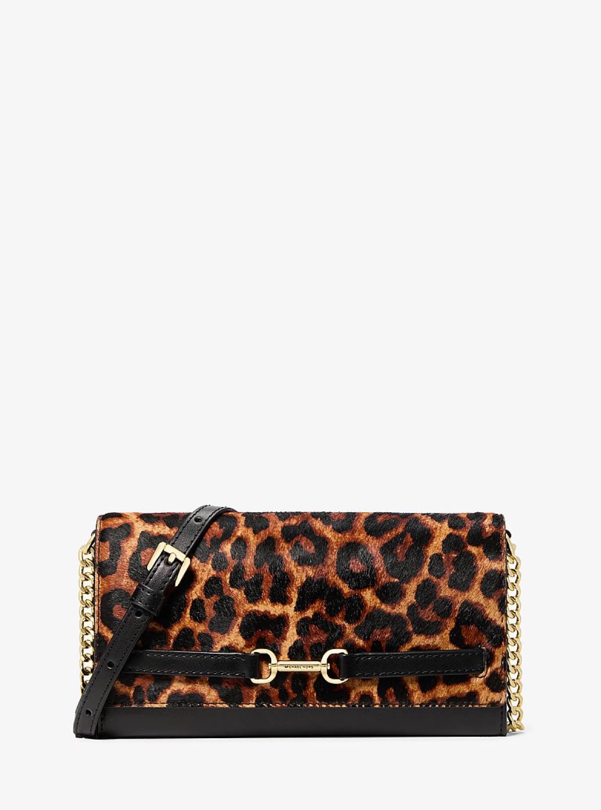 Michael Kors Carson Large Leopard Print Calf Hair Crossbody Bag Butterscotch - Preorder