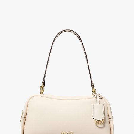 Light Cream Leather Gold Hardware