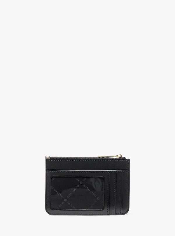 Michael Kors Jet Set Travel Small Printed Houndstooth Print Coin Pouch Black/camel - Preorder