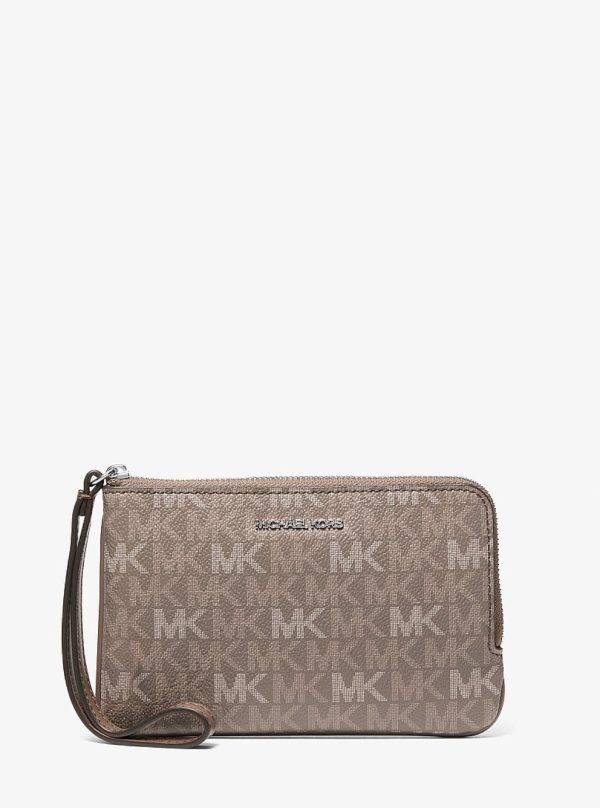 Michael Kors Jet Set Travel Small Signature Logo Wristlet - Preorder