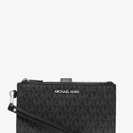 Black Signature Logo Silver Hardware
