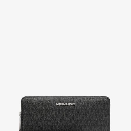 Black Signature Logo Silver Hardware