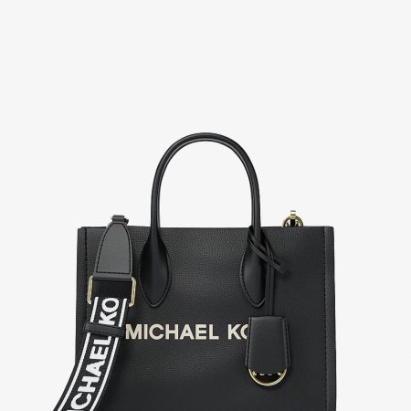 Michael Kors Mirella Small Pebbled Leather Convertible Crossbody Bag Black - Preorder