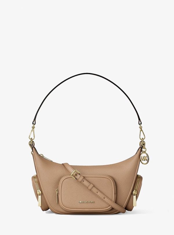 Michael Kors Merritt Small Pebbled Leather Crossbody Bag Camel - Preorder