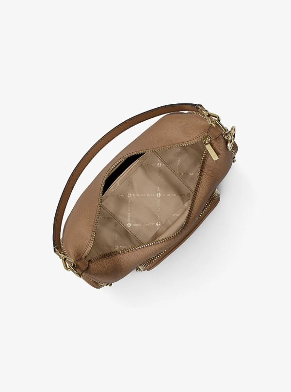 Michael Kors Merritt Small Pebbled Leather Crossbody Bag Camel - Preorder