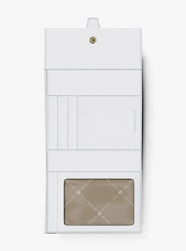 Michael Kors Greenwich Medium Signature Logo Trifold Wallet Pwd Blsh Mlt - Preorder
