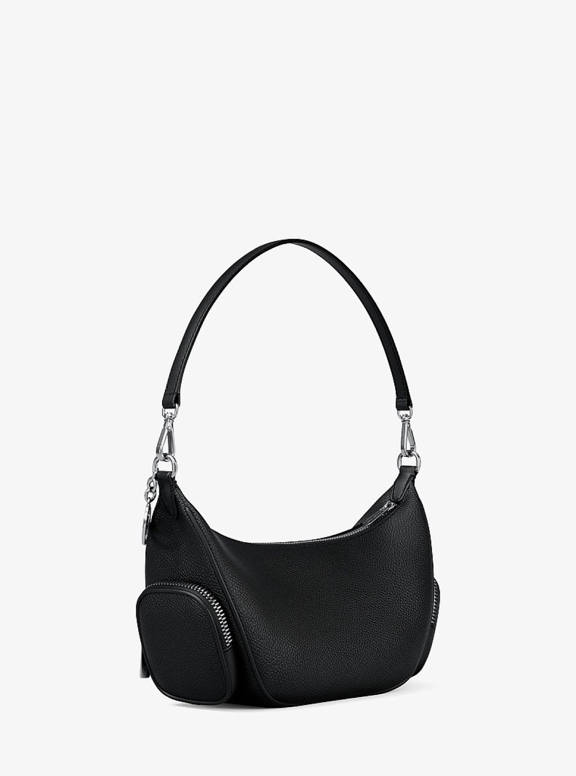 Michael Kors Merritt Small Pebbled Leather Convertible Crossbody Bag Black - Preorder - Image 3