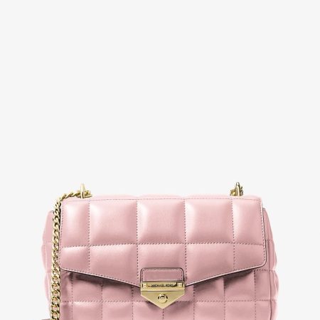 Michael Kors Soho Large Quilted Shoulder Bag Powder Blush - Preorder