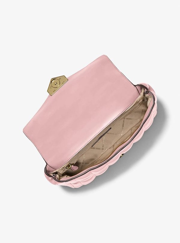 Michael Kors Soho Large Quilted Shoulder Bag Powder Blush - Preorder