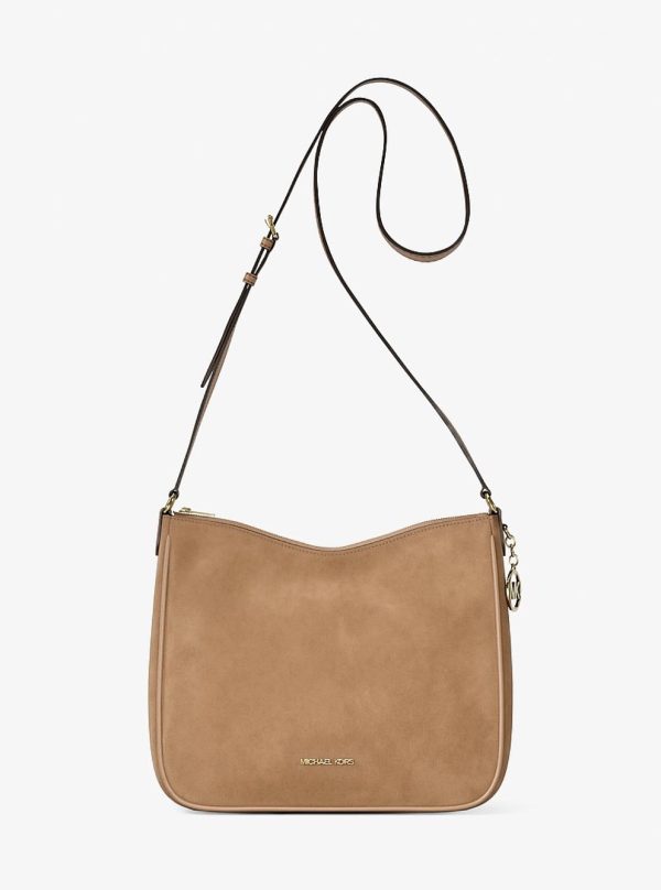 Michael Kors Nayla Medium Pebbled Leather Messenger Bag Camel - Preorder