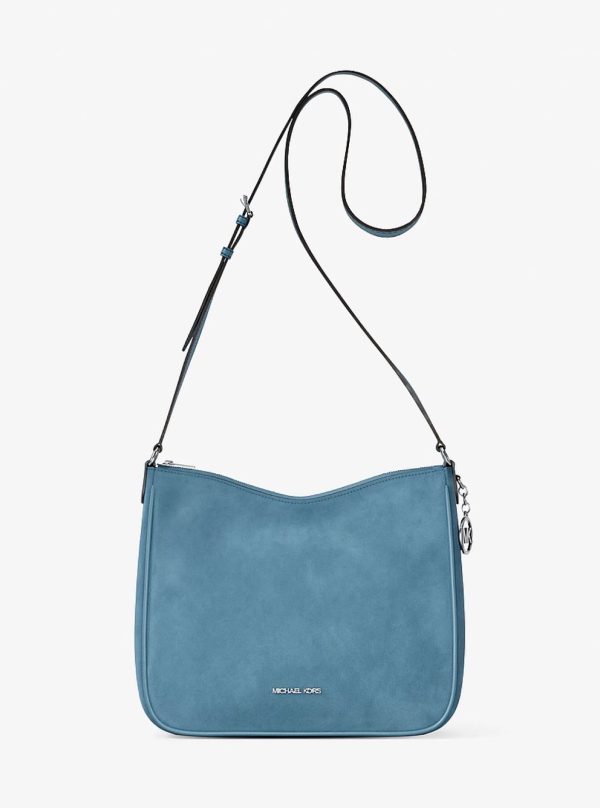Michael Kors Nayla Medium Suede Messenger Bag Denim - Preorder