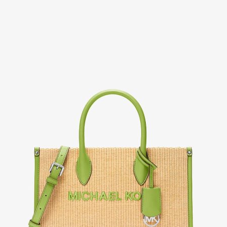 Michael Kors Mirella Medium Woven Satchel Lime - Preorder