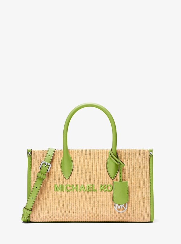 Michael Kors Mirella Medium Woven Satchel Lime - Preorder