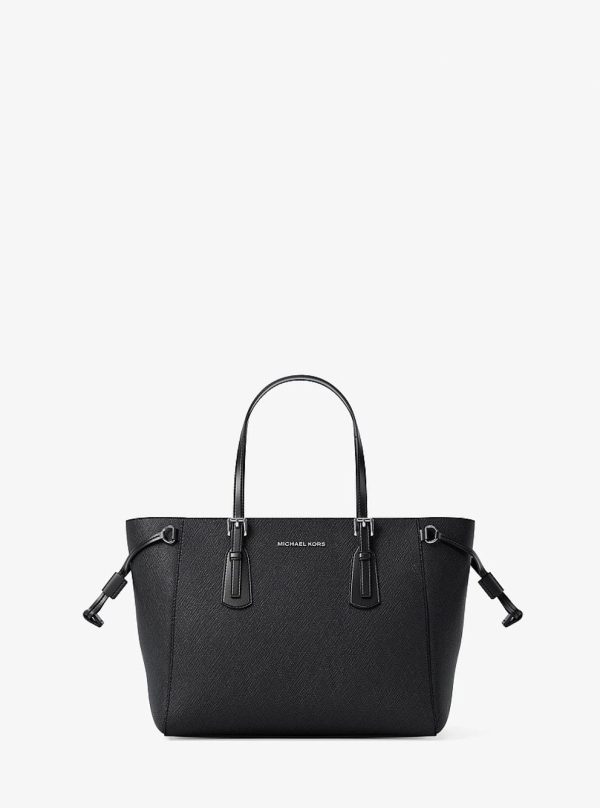 Michael Kors Voyager Extra-Small Pebbled Leather Convertible Crossbody Bag Black - Preorder