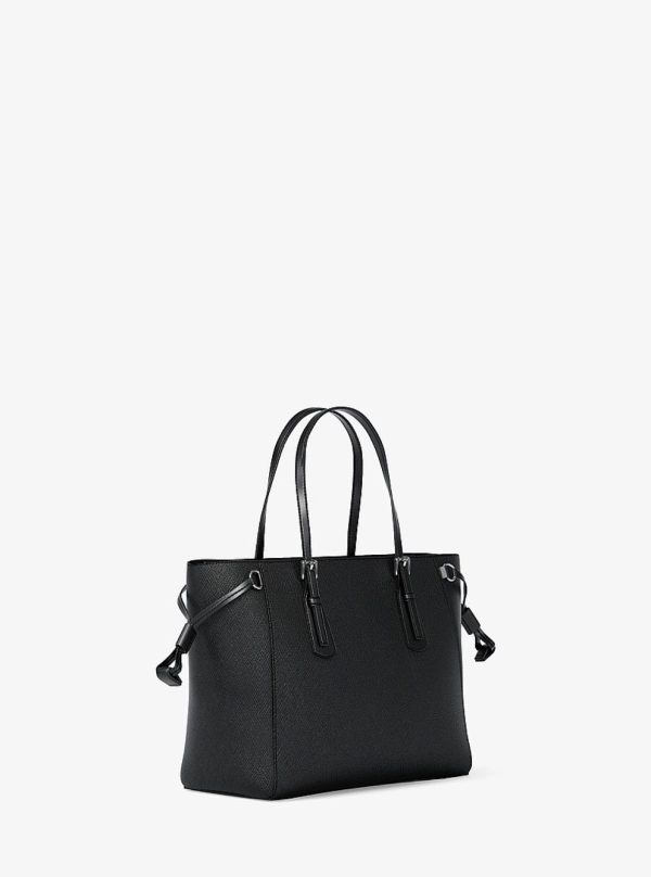 Michael Kors Voyager Extra-Small Pebbled Leather Convertible Crossbody Bag Black - Preorder