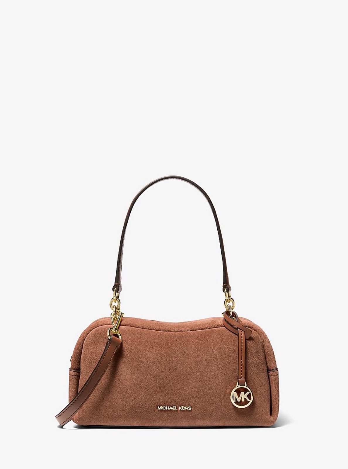 Michael Kors Cecily Small Suede Shoulder Bag Luggage - Preorder