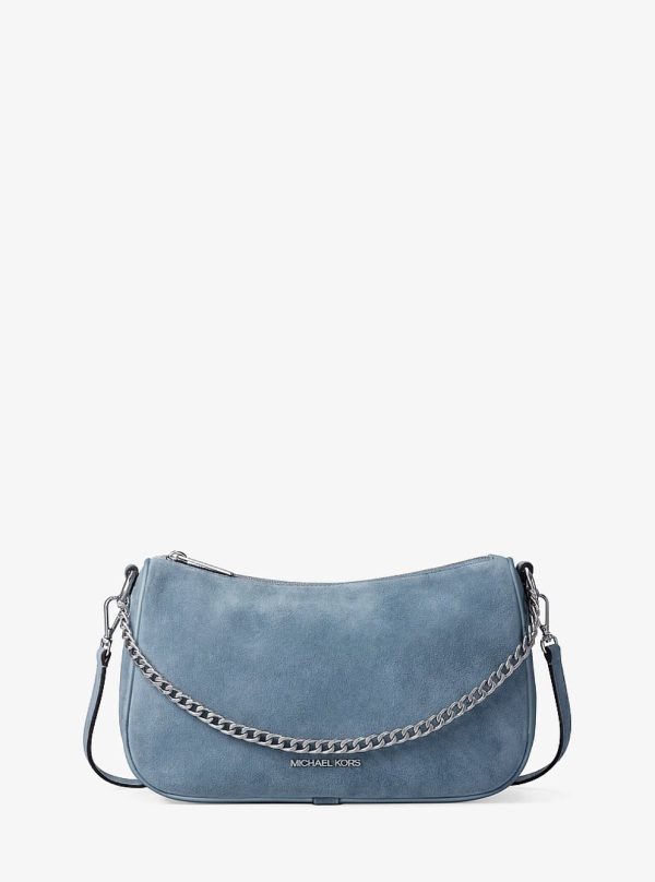 Michael Kors Carmela Medium Suede Convertible Crossbody Bag - Preorder