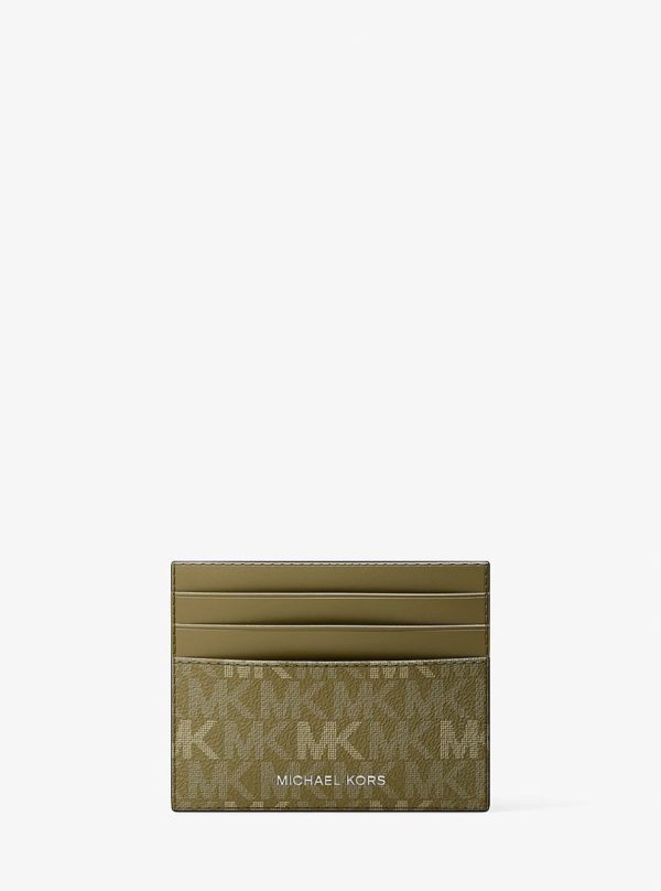 Michael Kors Cooper Signature Logo Card Case Oregano - Preorder