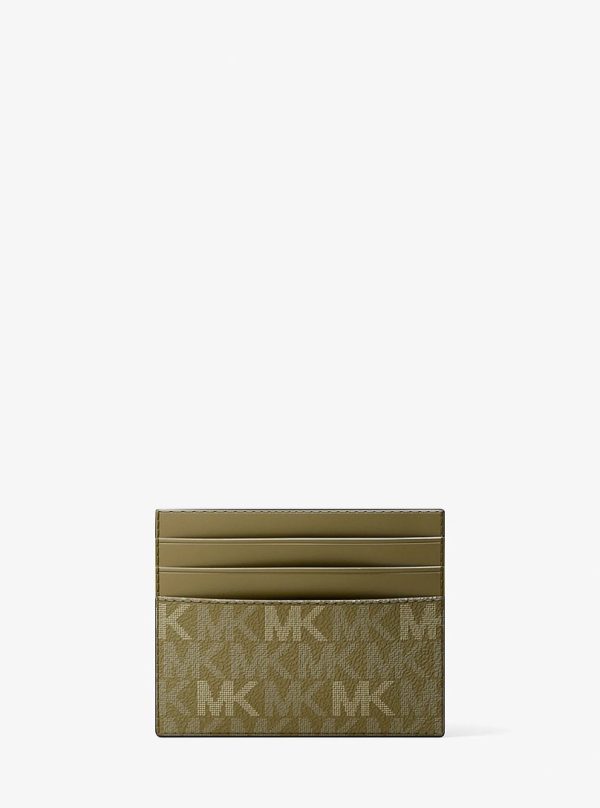 Michael Kors Cooper Signature Logo Card Case Oregano - Preorder