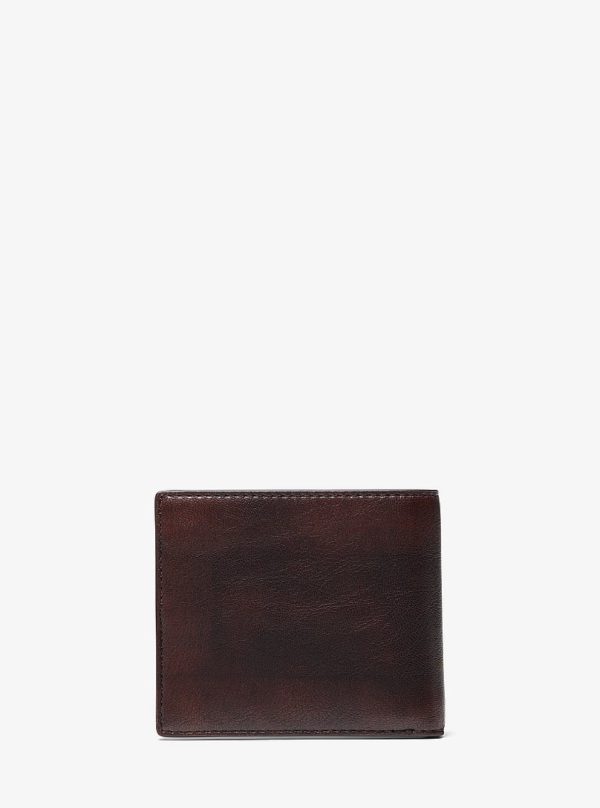 Michael Kors Cooper Burnished Billfold Wallet Chocolate - Preorder