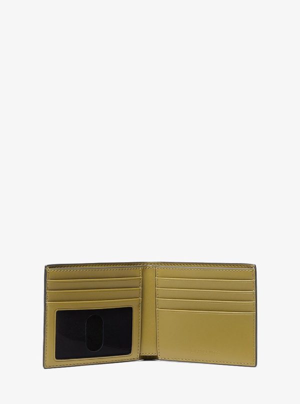 Michael Kors Cooper Printed Signature Logo Billfold Wallet Oregano - Preorder